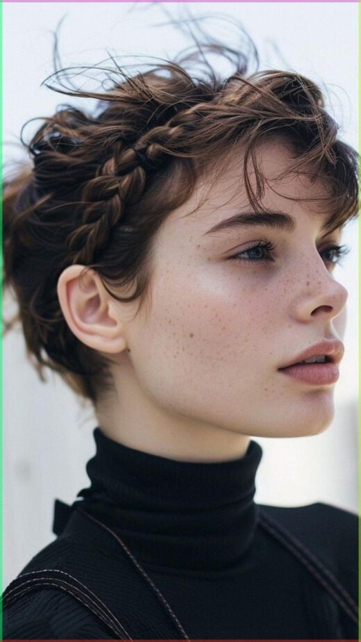 Braided Side Pixie