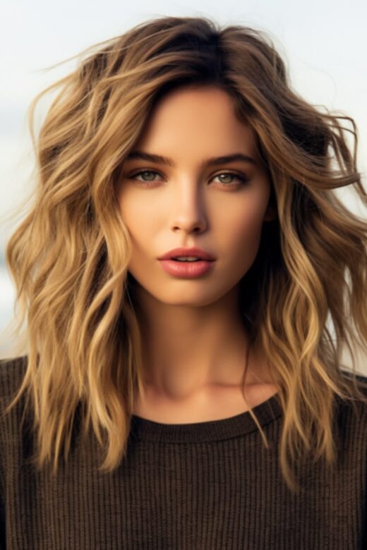 Mid-Length Beachy Waves